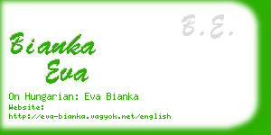 bianka eva business card